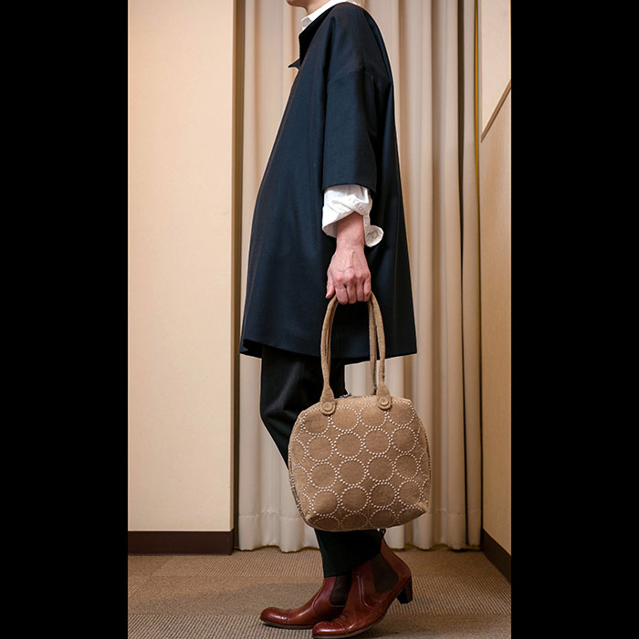 ミナペルホネン matka bag （小）-tambourine- ベージュ | Lin total fashion place blog