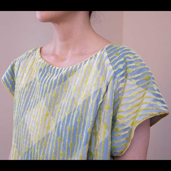 ミナペルホネン sunny yarn ワンピース yellow | Lin total fashion