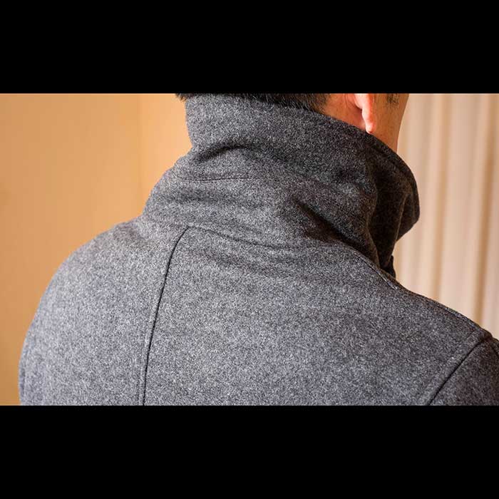 Honnete[オネット]SINGLE P-COAT / シングルピーコートCharcoal | Lin