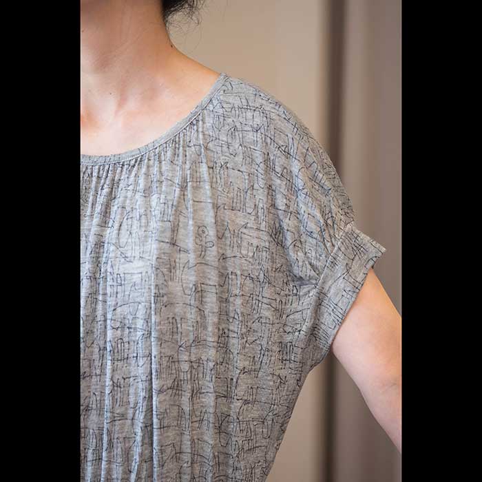 ミナペルホネン treasure カットソーワンピース（ts 8816）gray | Lin