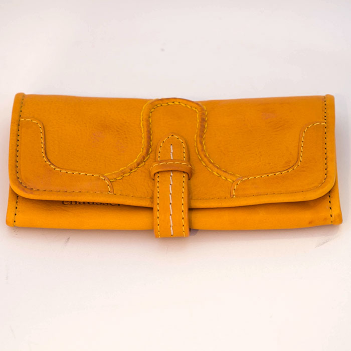 chausser / ショセバケッタレザー長財布 mustard