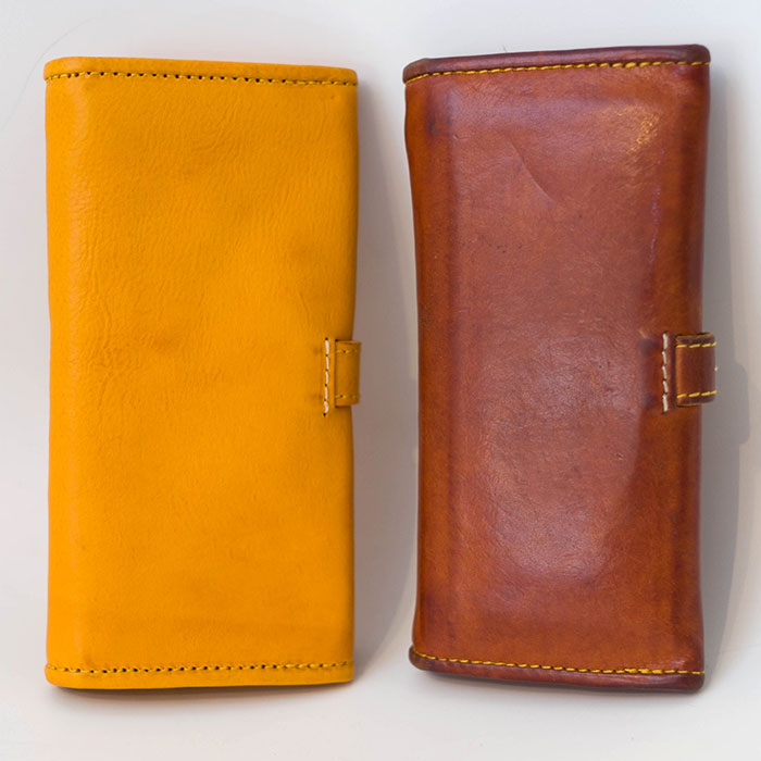chausser / ショセバケッタレザー長財布 mustard