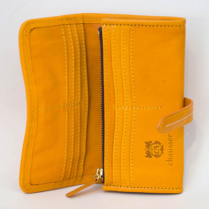 chausser / ショセバケッタレザー長財布 mustard