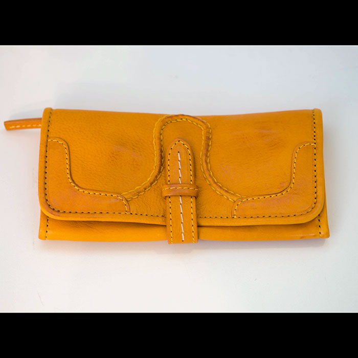 chausser / ショセバケッタレザー長財布 mustard