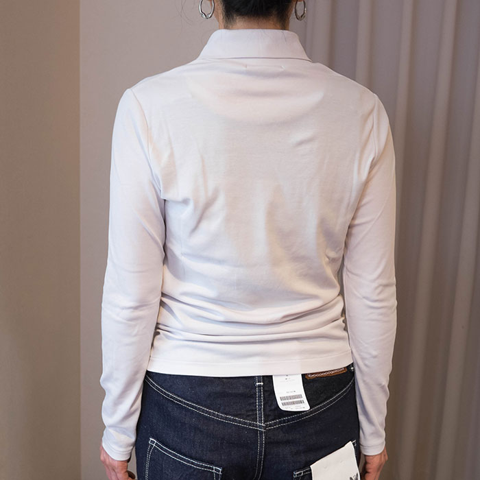ミナペルホネン arctic 襟付きカットソー light gray | Lin