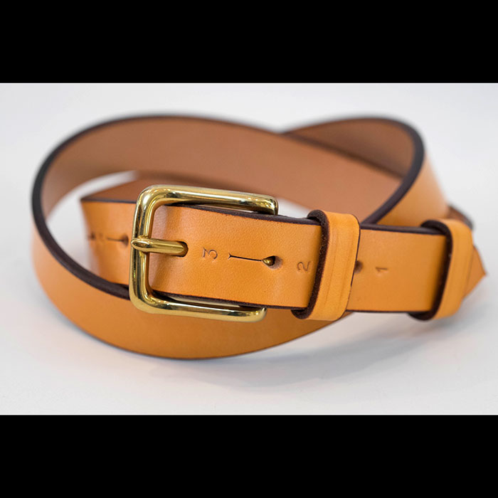 JABEZ CLIFFスティラップレザーベルト28mm TAN
