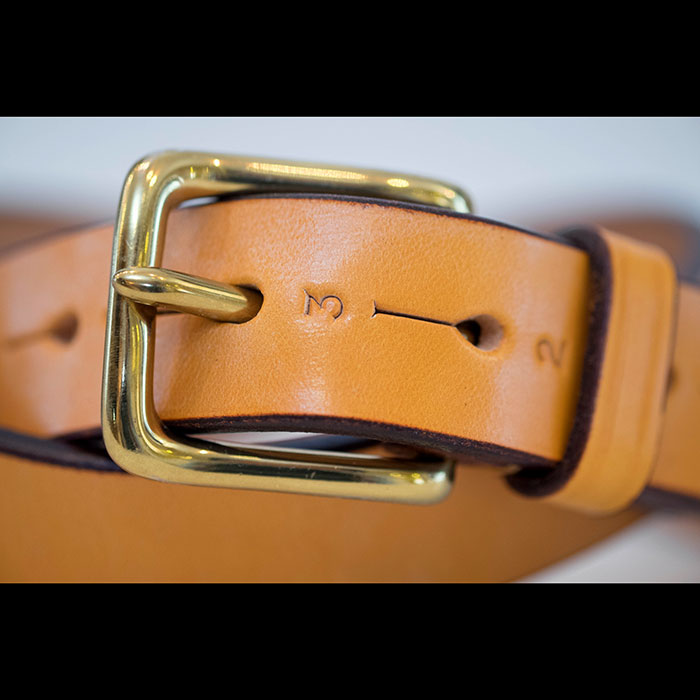 JABEZ CLIFFスティラップレザーベルト28mm TAN