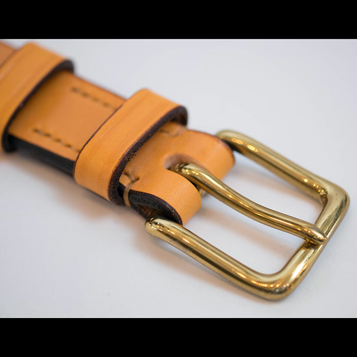 JABEZ CLIFFスティラップレザーベルト28mm TAN