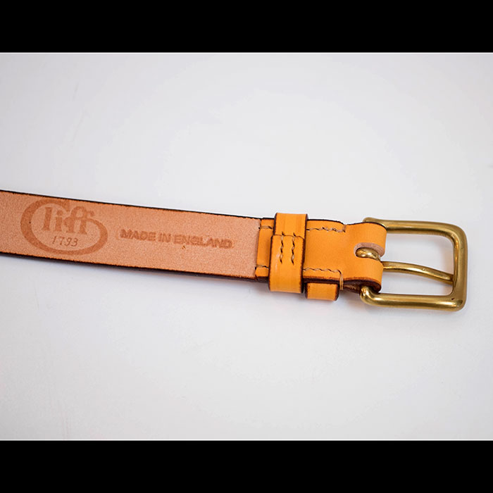 JABEZ CLIFFスティラップレザーベルト28mm TAN