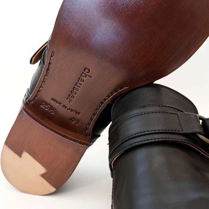 chausser (ショセ) ストラップスリッポン(C-731)black