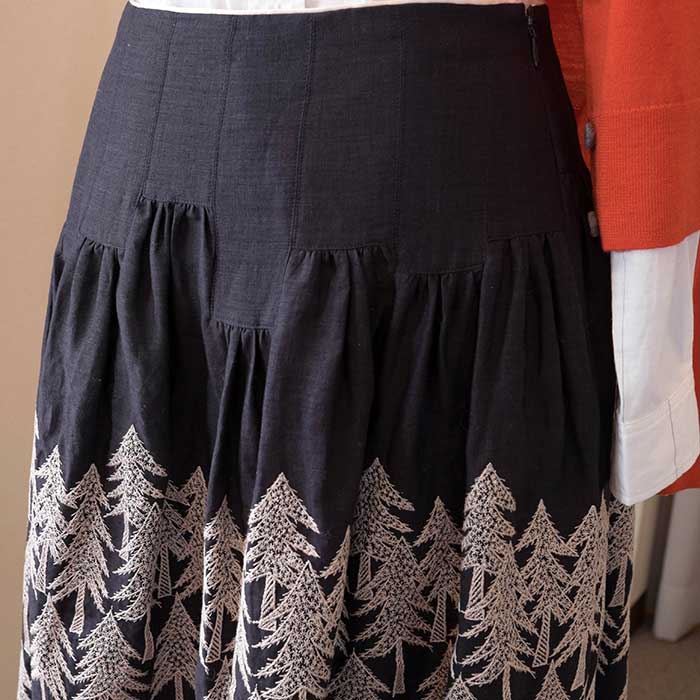 ミナペルホネン ランドシアター スカート - ひざ丈スカート
