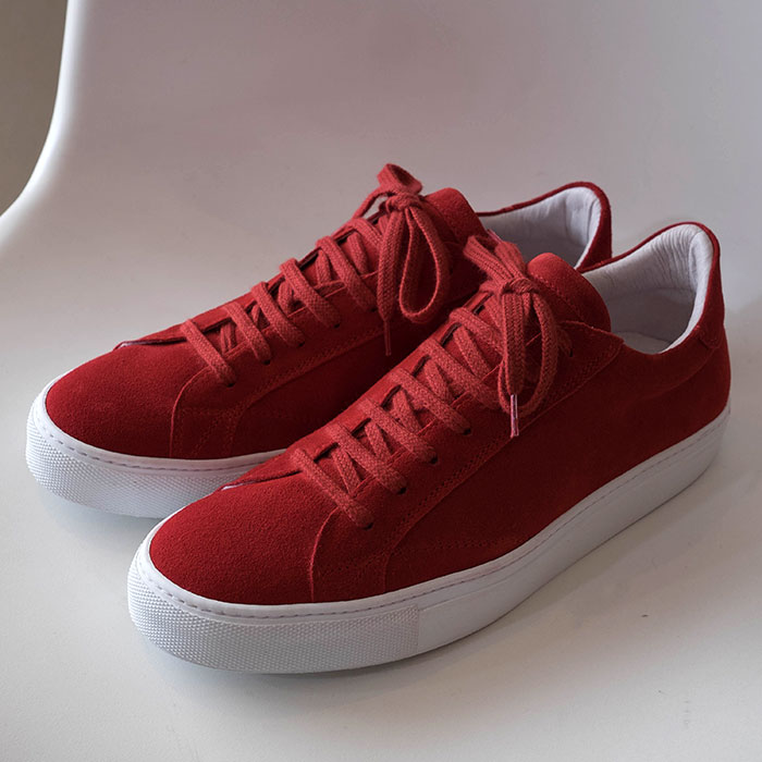>Amb(エーエムビー・アンバサダーズ)Mens Low Cutスニーカーcroute red(レッドスエード)