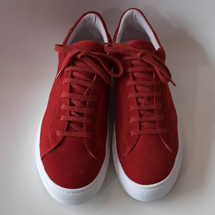 >Amb(エーエムビー・アンバサダーズ)Mens Low Cutスニーカーcroute red(レッドスエード)