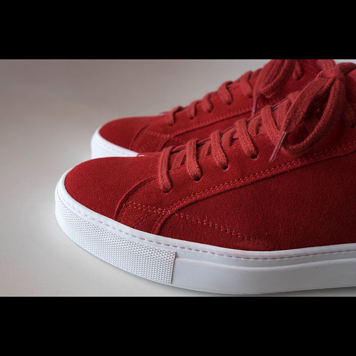 >Amb(エーエムビー・アンバサダーズ)Mens Low Cutスニーカーcroute red(レッドスエード)