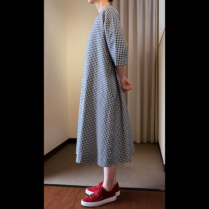 kvivit [キーヴィット]ギンガムチェックワンピースNAVY | Lin total 