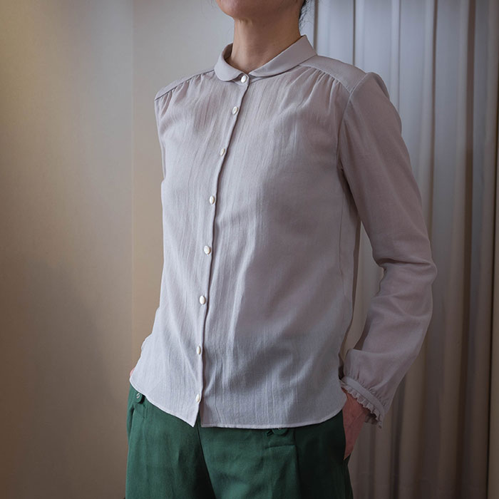 ミナペルホネン sumu ブラウス light gray | Lin total fashion place blog