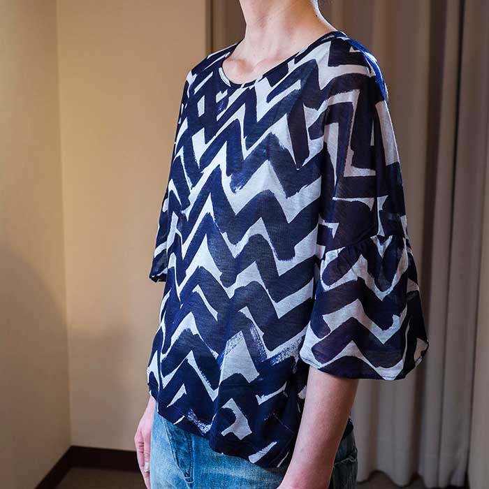 ミナペルホネン yamanami カットソー navy | Lin total fashion place blog