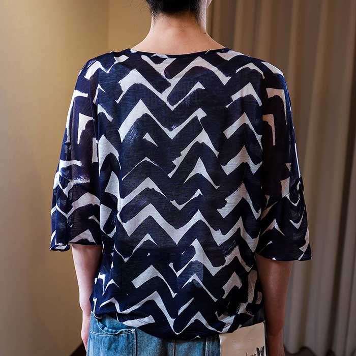 ミナペルホネン yamanami カットソー navy | Lin total fashion place blog