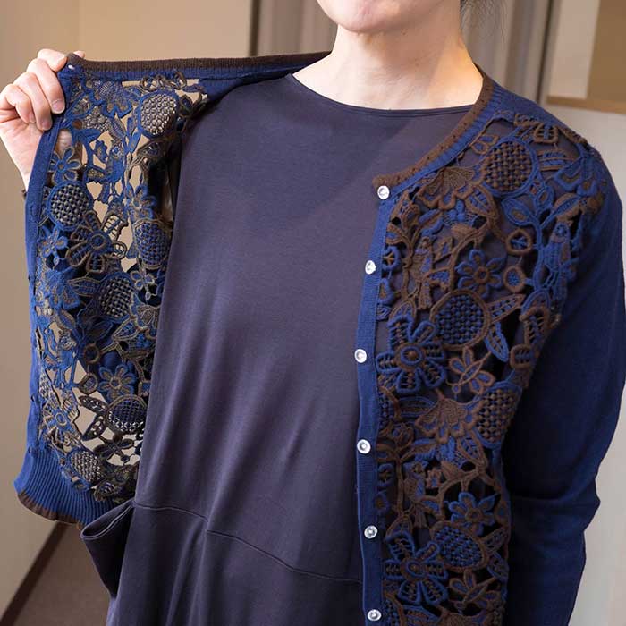 ANTIPAST アンティパスト 袖刺繍 薄手 スプリングコート