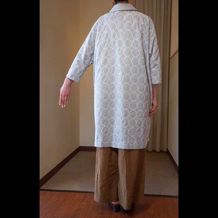 ミナペルホネン tambourine ポリエステルコートlight gray | Lin