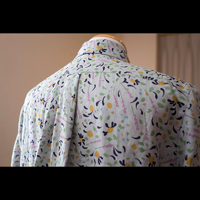 ミナペルホネンメンズpleasure herb半袖シャツ mint（us 1112h） | Lin