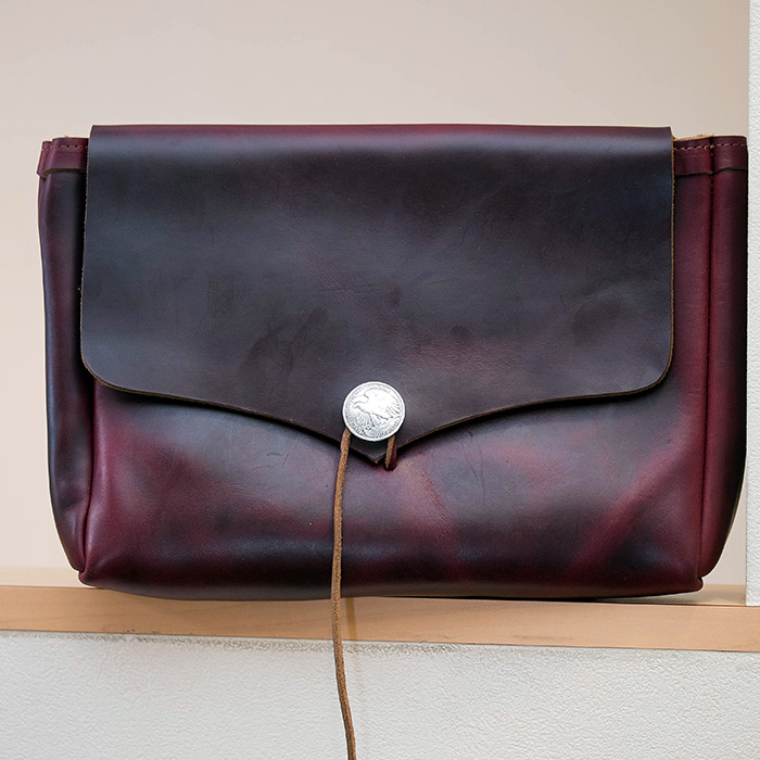 եʥɥ쥶Fernand Leahter/ clutch bag #wine