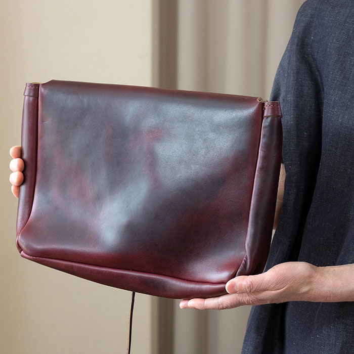¥Õ¥§¥ë¥Ê¥ó¥É¥ì¥¶¡¼Fernand Leahter/ clutch bag #wine