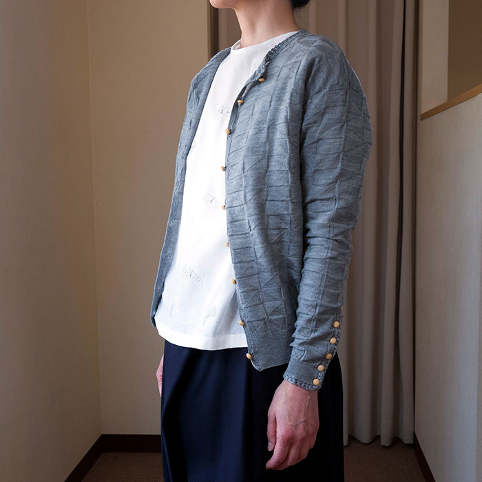 ミナペルホネン botany カーディガン gray（16AW UA8013 GY） | Lin