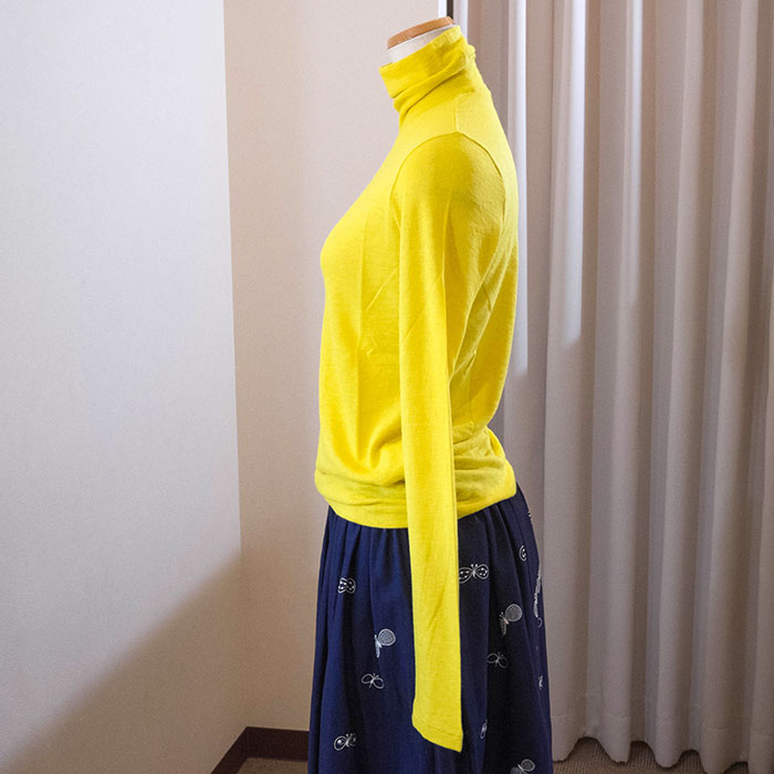 ミナペルホネン cozy アンゴラタートル yellow | Lin total fashion