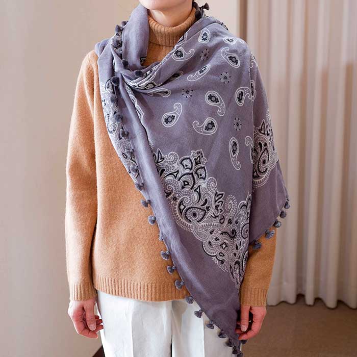 CITRUS]シトラス ストール D.gray | Lin total fashion place blog