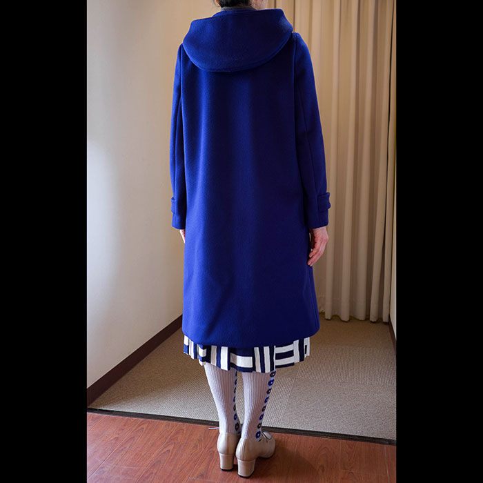 ミナペルホネン pianissimo メルトンコート#blue | Lin total fashion