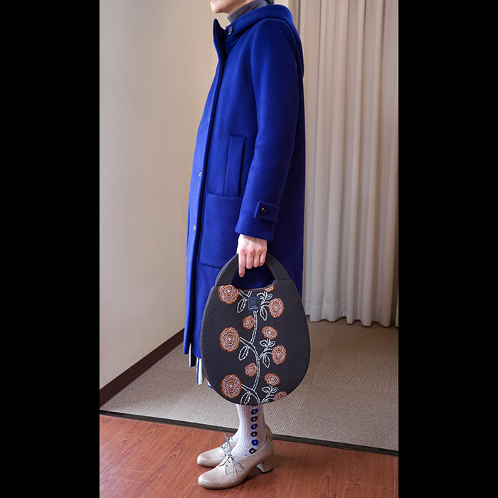 ミナペルホネンgiardinoジャルディーノ egg bag エッグバック