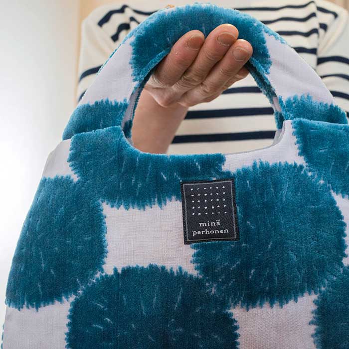 ミナペルホネンsand flower エッグバッグ #blue | Lin total fashion