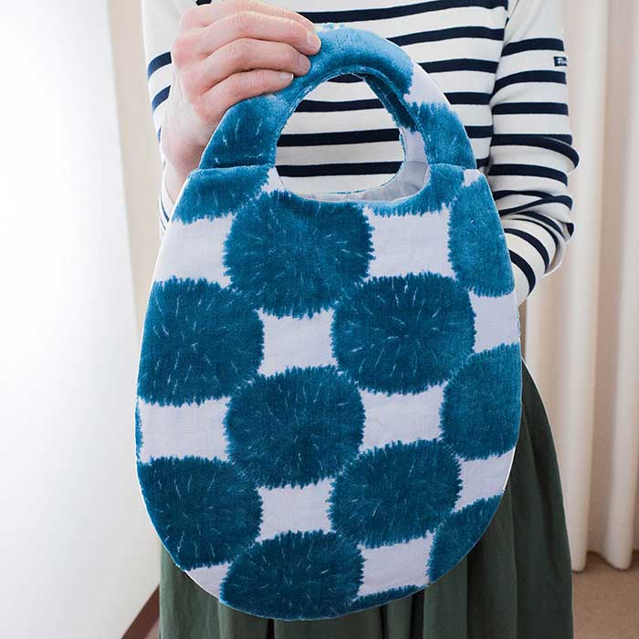 ミナペルホネンsand flower エッグバッグ #blue | Lin total fashion