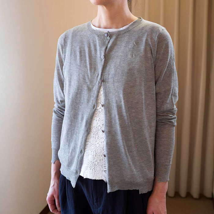 Antipast(アンティパスト)18Gカーディガン#M.grey | Lin total fashion 