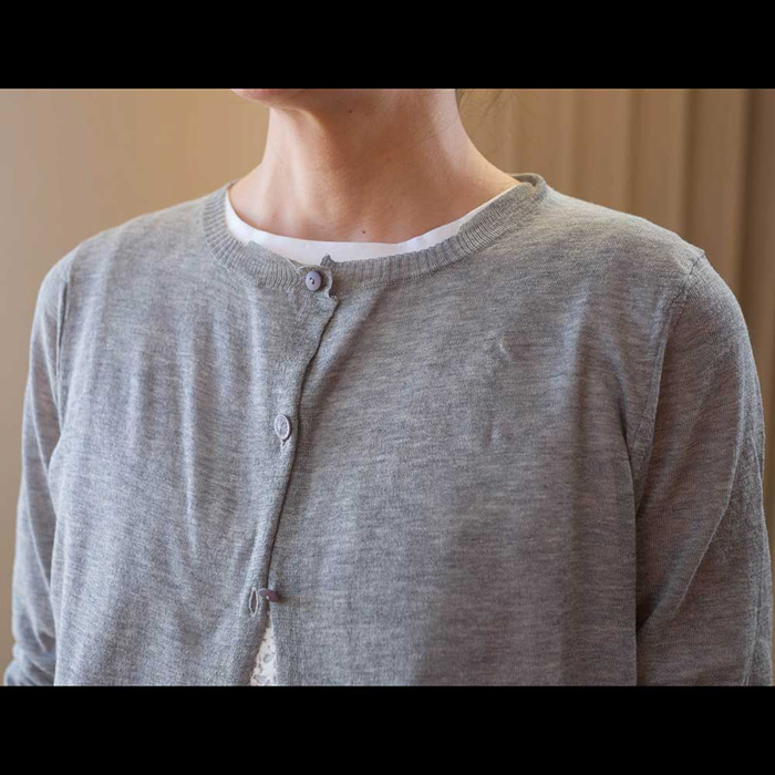 Antipast(アンティパスト)18Gカーディガン#M.grey | Lin total fashion
