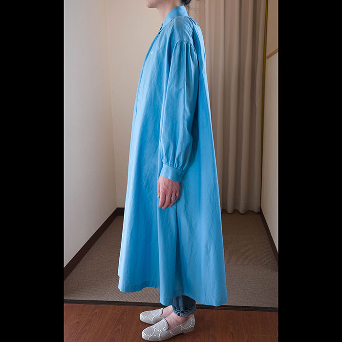 ミナペルホネンsky birdシャツワンピースlight blue | Lin total