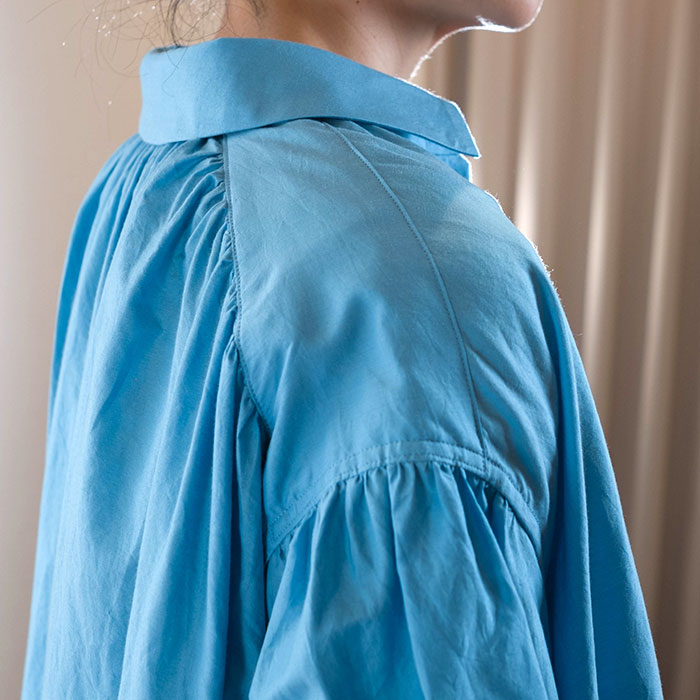 ミナペルホネンsky birdシャツワンピースlight blue | Lin total
