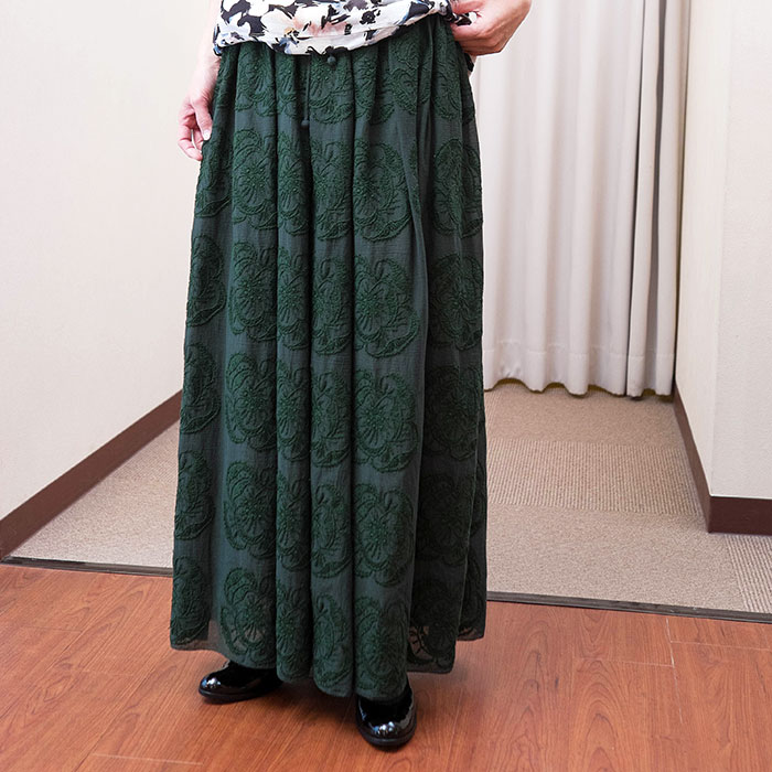 ミナペルホネン hope スカート green | Lin total fashion place blog