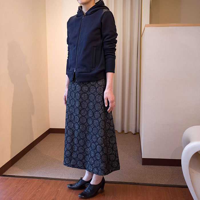 ミナペルホネンtambourine スカート black | Lin total fashion