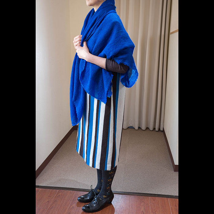 ミナペルホネン multistripe ワンピース blue mix | Lin total fashion
