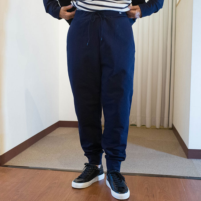 ミナペルホネンjousto スウェットパンツ navy | Lin total fashion