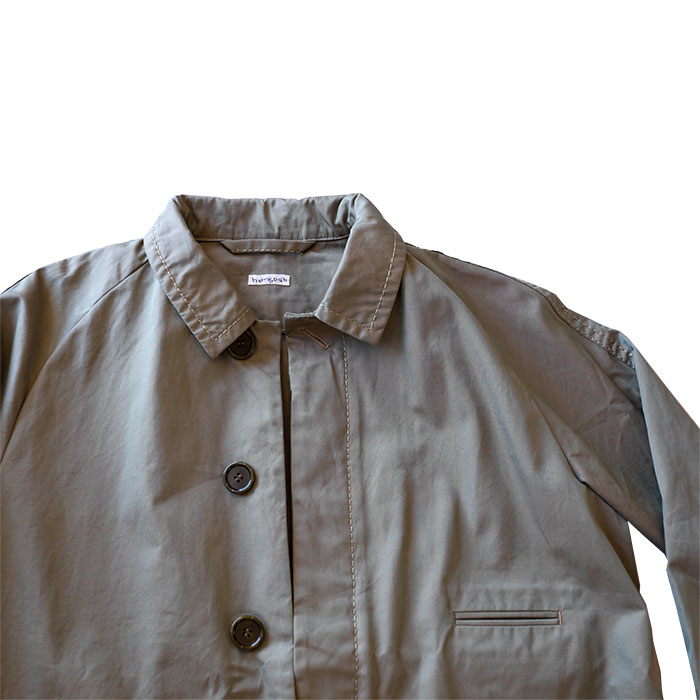 homspun [ホームスパン] ステンカラーコート(172-0088)khaki | Lin