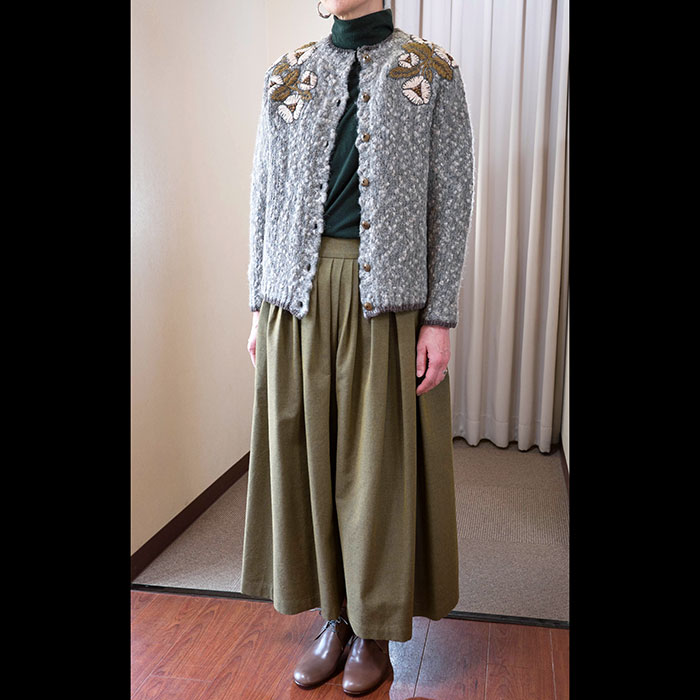 ミナペルホネン jardin カーディガン beige | Lin total fashion place