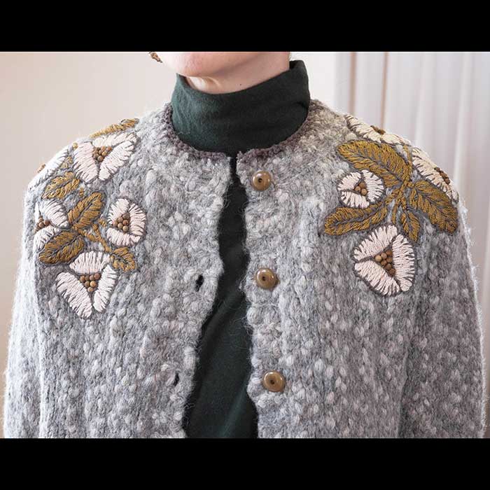 ミナペルホネン jardin カーディガン beige | Lin total fashion place