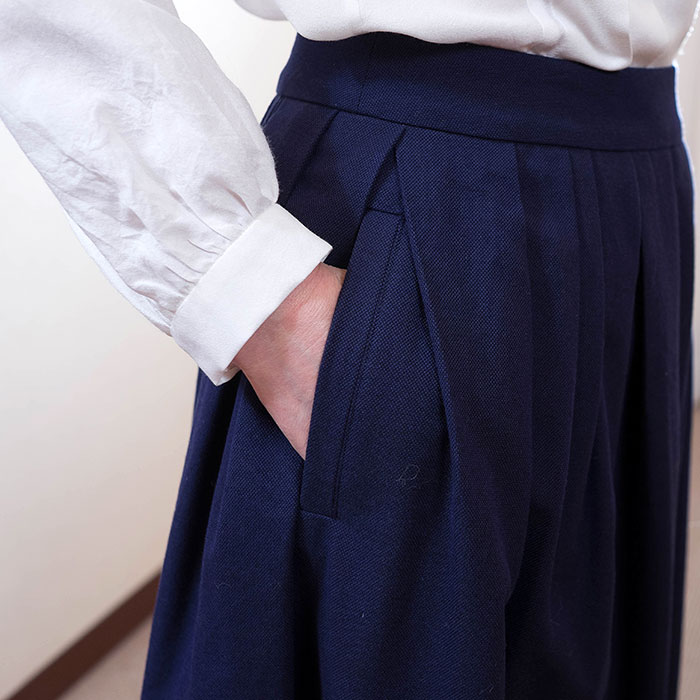 ミナペルホネンrytmiパンツ＃navy | Lin total fashion place blog