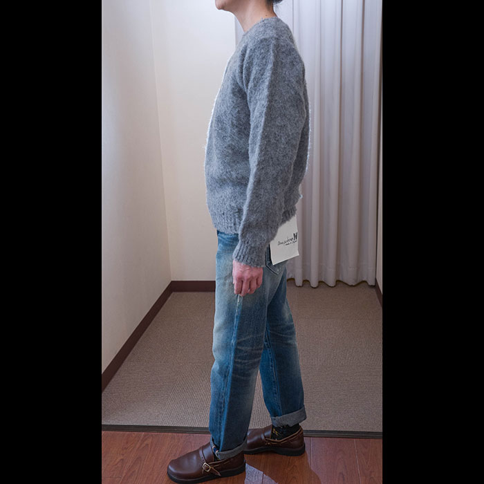 新品 3万 シェットランドウーレン クルーネック プレインシャギードック ニット Shetland Woolen Co. (シェットランドウーレン)PLAIN SHAGGY DOG