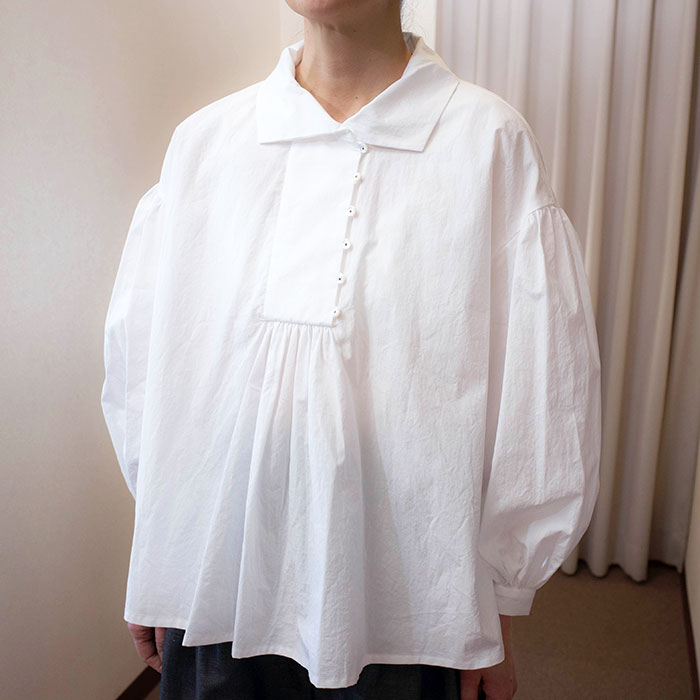 ミナペルホネン terra ブラウス #white | Lin total fashion place blog