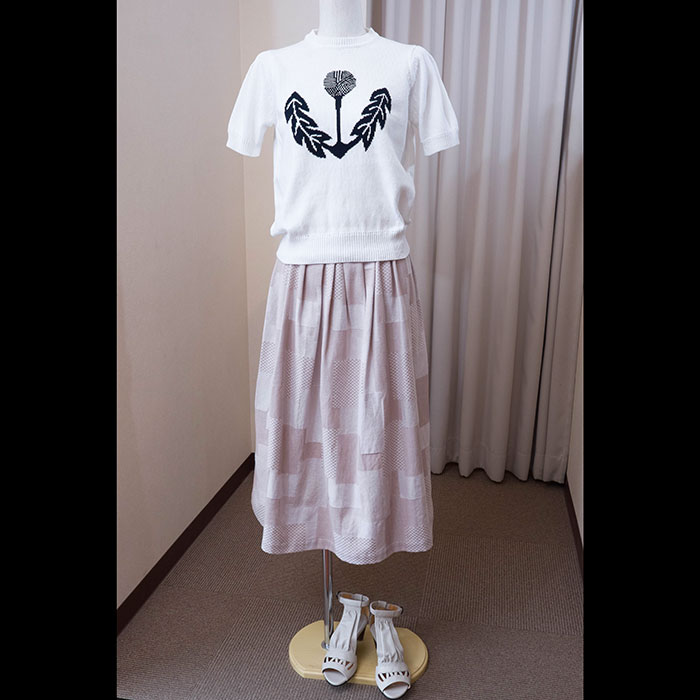 ミナペルホネン tanpopo ニット 半袖 ミナペルホネン mina perhonen tanpopo タンポポ 半袖ニットトップス