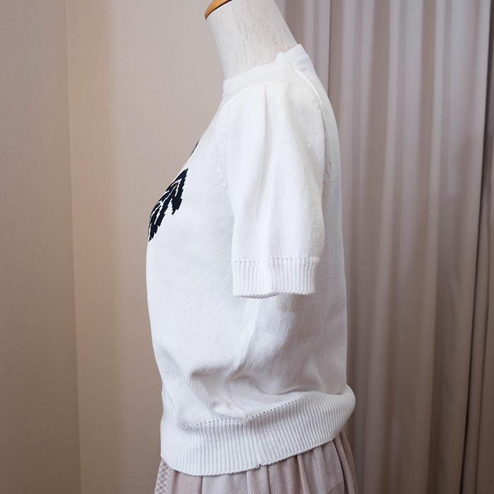 ミナペルホネン tanpopo ニット 半袖 ミナペルホネン mina perhonen tanpopo タンポポ 半袖ニットトップス